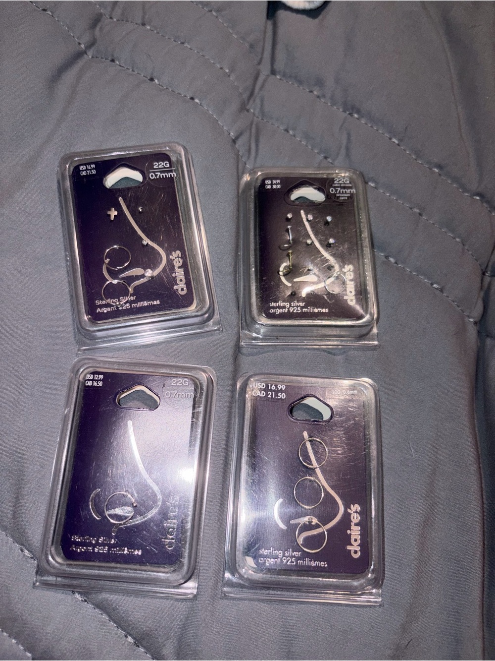 New Claireβs sterling silver .925 nose jewelry